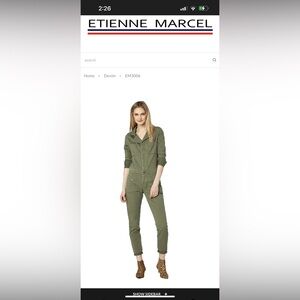 ETIENNE MARCEL- SIze M one piece jump suit
